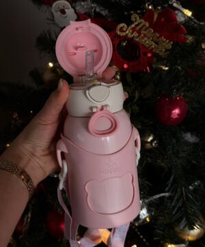 Happy Baby Model 500 ML Çelik Suluk Pembe