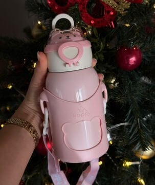 Happy Baby Model 500 ML Çelik Suluk Pembe