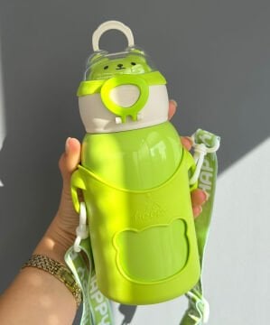 Happy Baby Model 500 ML Çelik Suluk Yeşil