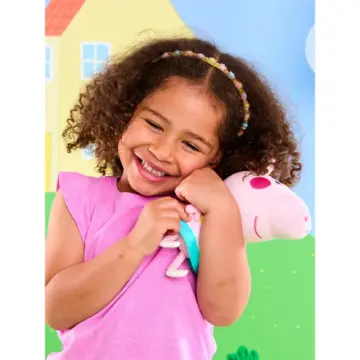Smiggle - Peppa Pig Çıkarılabilir Oyuncaklı Kreş Okul Sırt Çantası