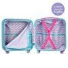 Renkli Işıklı Tekerlekli Çekçekli Çocuk Valiz 3D Ayris Tasarımlı