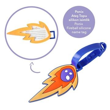 Renkli Işıklı Tekerlekli Çekçekli Çocuk Valiz 3D Ponix Tasarımlı