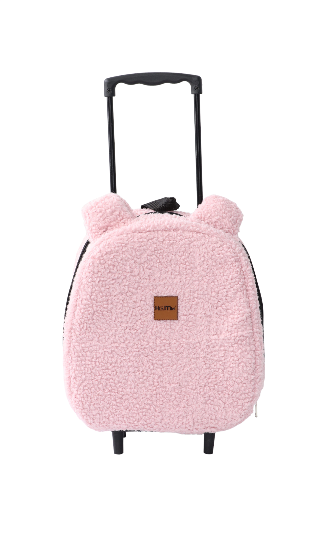 Teddy Desenli Çekçekli Çanta Pembe