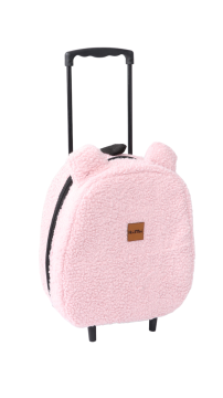 Teddy Desenli Çekçekli Çanta Pembe