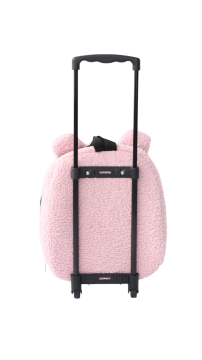 Teddy Desenli Çekçekli Çanta Pembe