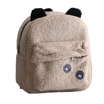 Teddy Yeni Model Sütlü Kahve Anaokulu Boy Sırt Çantası