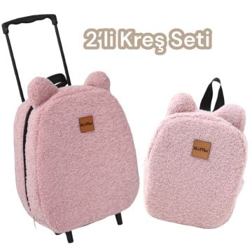 2'Lİ KREŞ SETİ TEDDY PEMBE
