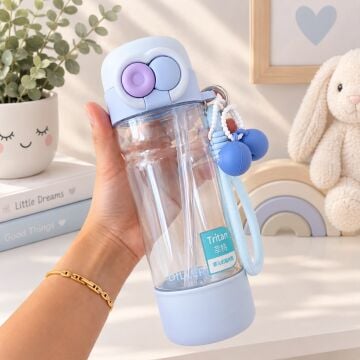 Diller Tritan Suluk 620 ML Mavi Tek Kapak Çift Kullanım Özellikli