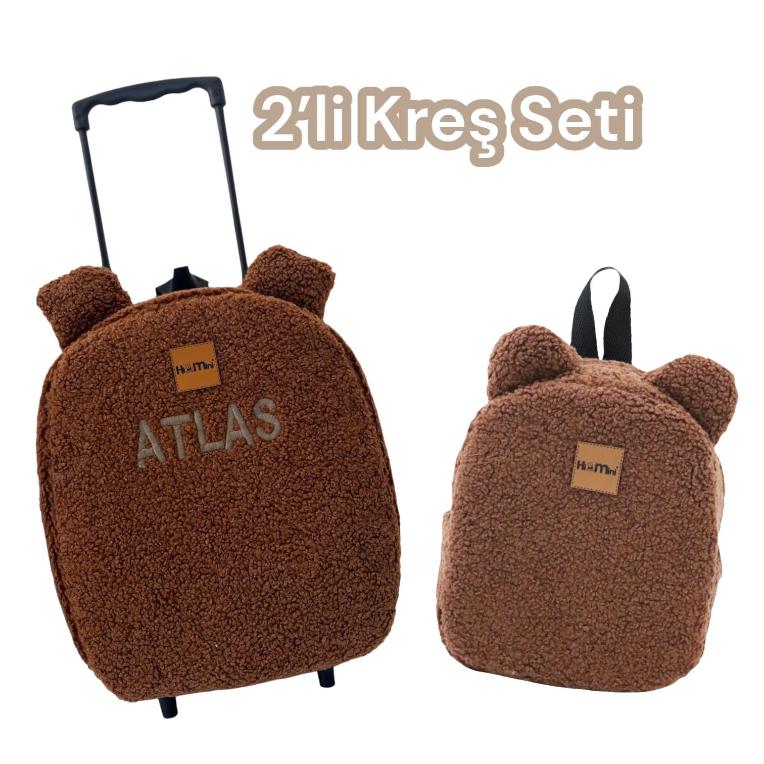2'Lİ KREŞ SETİ TEDDY KOYU KAHVE