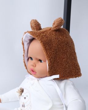 Teddy Çocuk Şapka Açık  Kahve