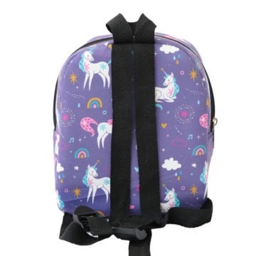 Mor Unicorn Desenli Küçük Boy Çanta