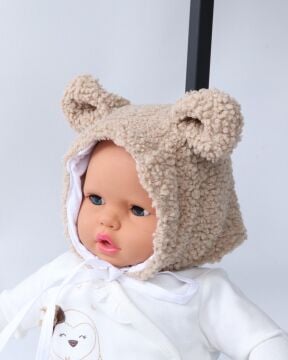 Teddy Çocuk Şapka Sütlü Kahve