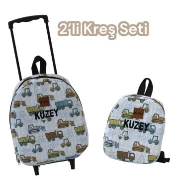 2'Lİ KREŞ SETİ KAMYONET DESEN