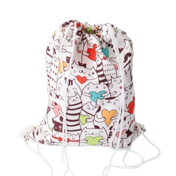 Kedi Desen Spor Çantası