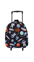 Astronot Desenli Çekçekli Çanta