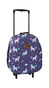 Mor Unicorn Desen Çekçekli Çanta