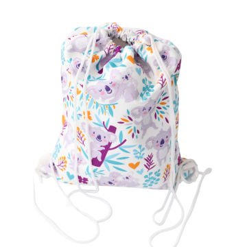 Mor Koala Desen Spor Çantası