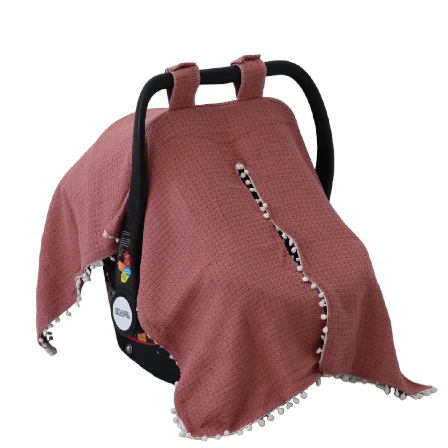 Kiremit Renk Triko Puset Örtüsü