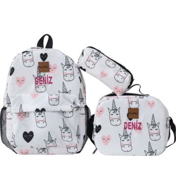 Unicorn Desenli İlkokul Seti