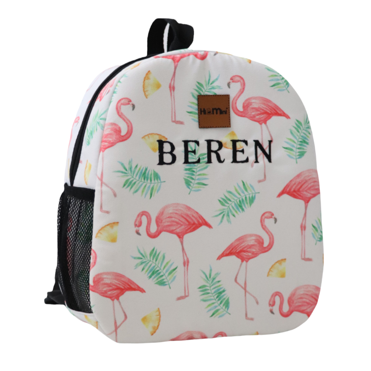 Pembe Flamingo Desenli Büyük Boy Çanta