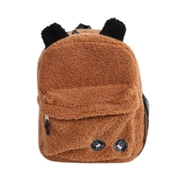 Teddy Yeni Model Açık Kahve Anaokulu Boy Sırt Çantası