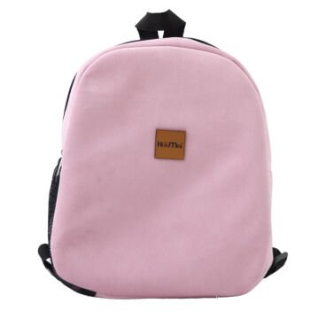 Pembe Kadife Desenli Büyük Boy Çanta