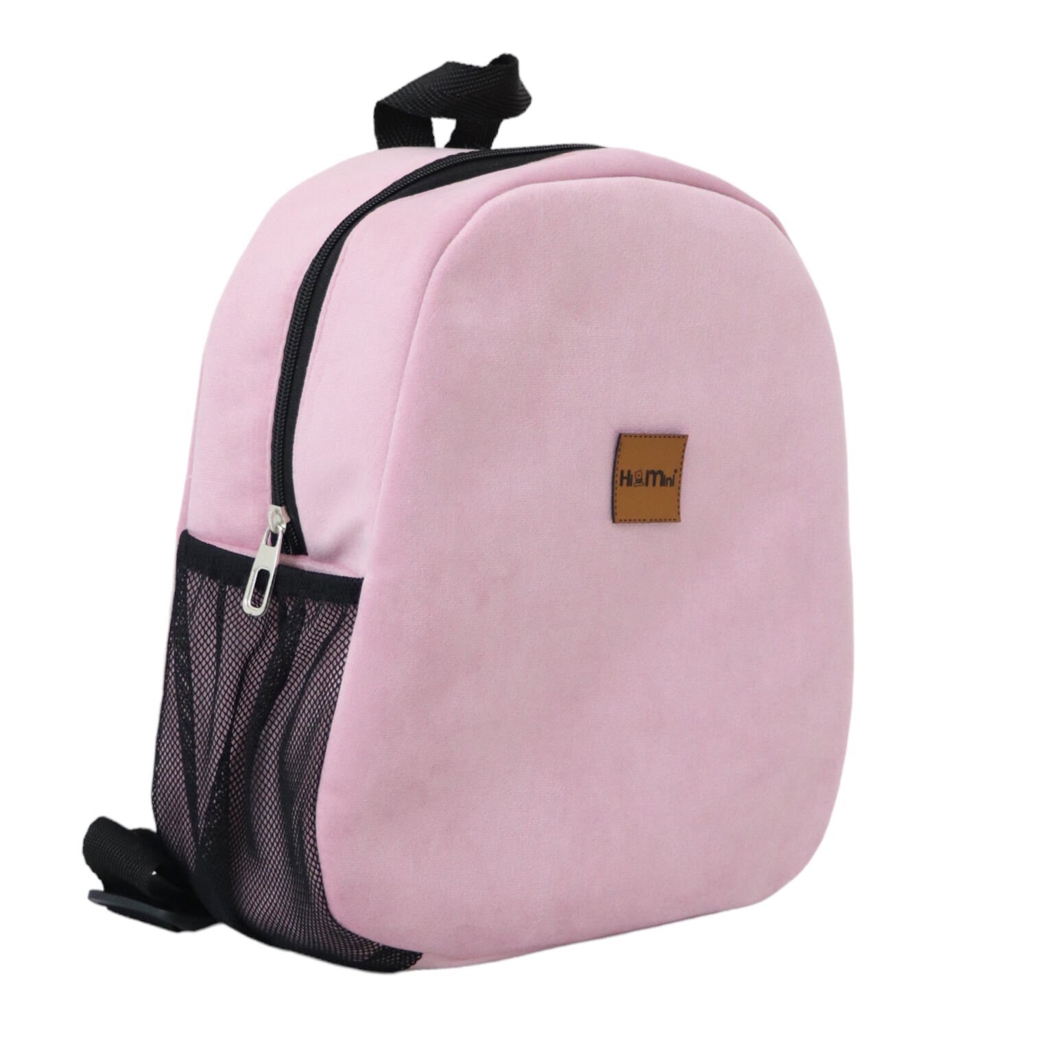Pembe Kadife Desenli Büyük Boy Çanta