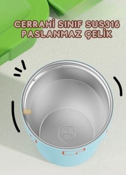 Yeni Koleksiyon 550ml LED Sıcaklık Göstergeli Rahat İçim Paslanmaz Çelik Akıllı Termos Mug Siyah