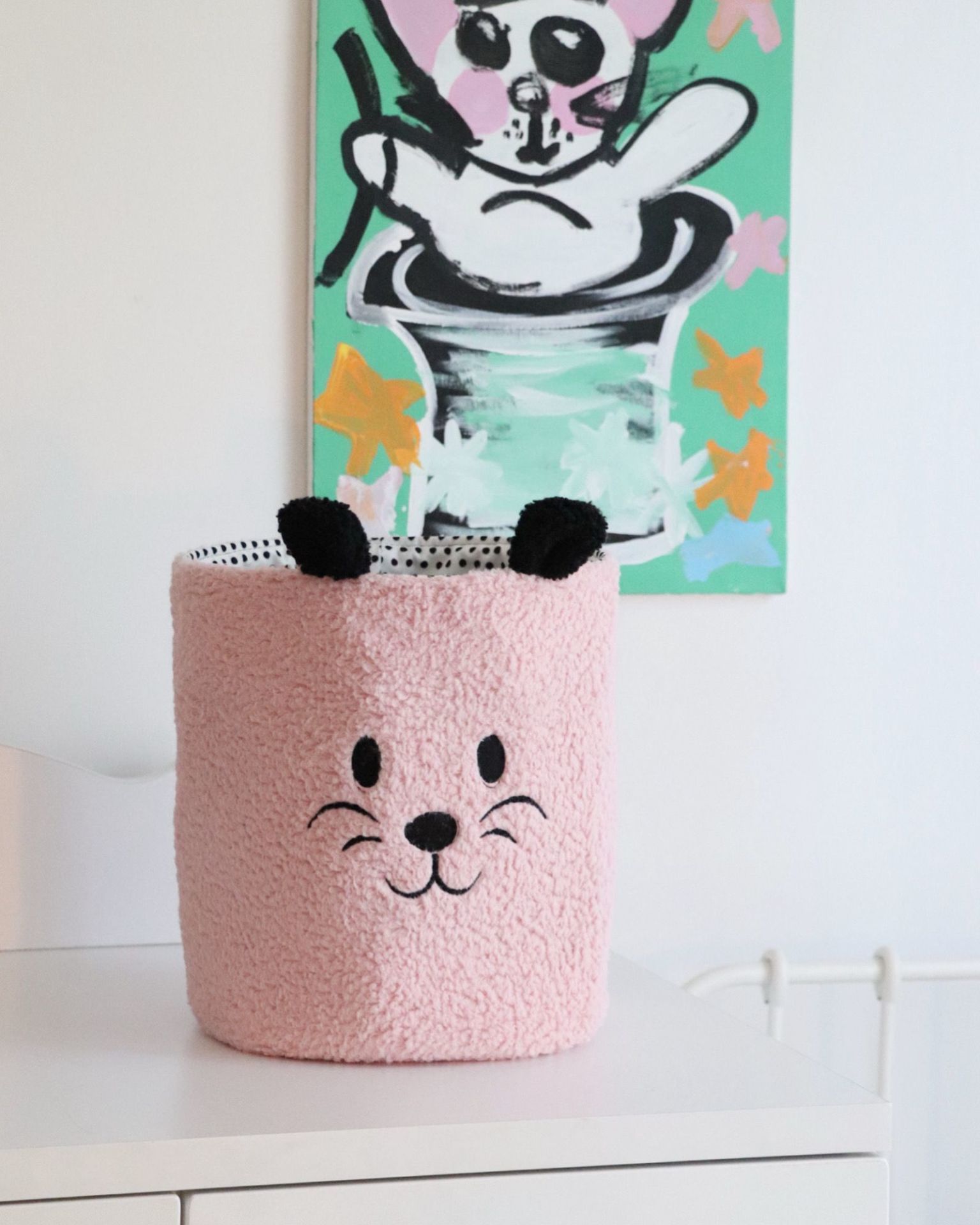 Teddy Organizer Sepet Pembe Renk