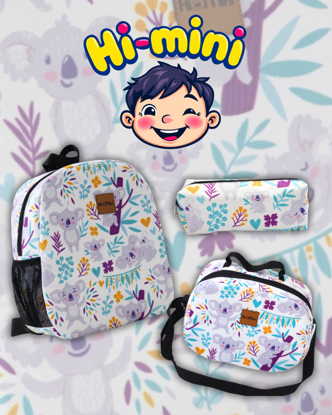 Mor Koala Desen Anaokulu Set
