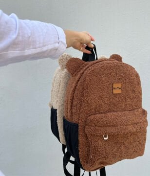 Koyu Kahve Teddy İlkokul Çantası