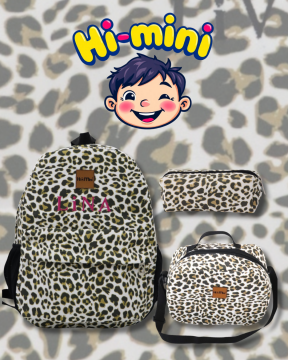 Leopar Desen İlkokul Seti