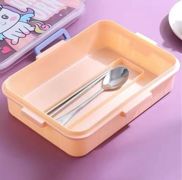 Unicorn Çelik Beslenme Kutusu Pembe