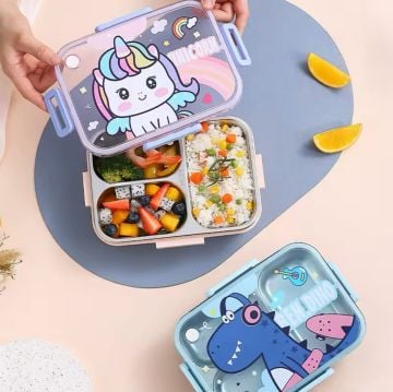 Unicorn Çelik Beslenme Kutusu Pembe