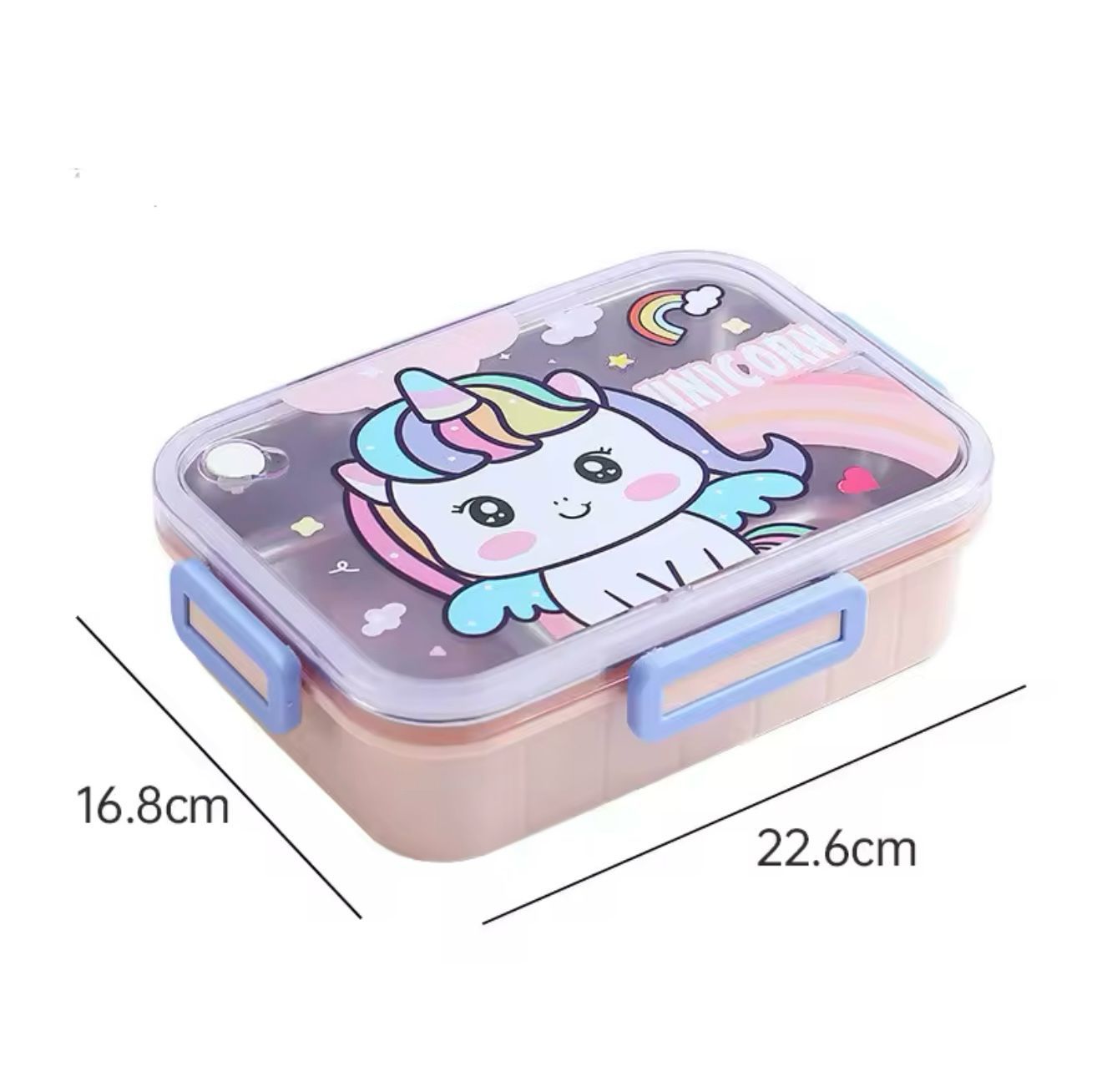 Unicorn Çelik Beslenme Kutusu Pembe