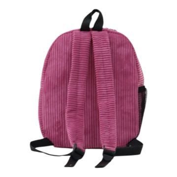 Fitilli Kadife Büyük Boy Çanta Pembe