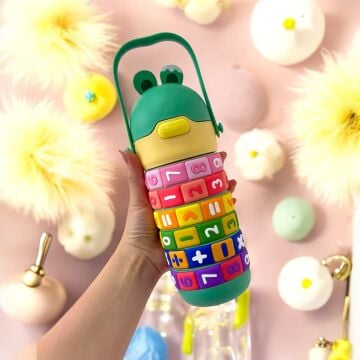 Askılı Unısex Model 430 ML Çelik Termos Suluk Yeşil