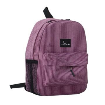 Fitilli Kadife İlkokul Seti Mor