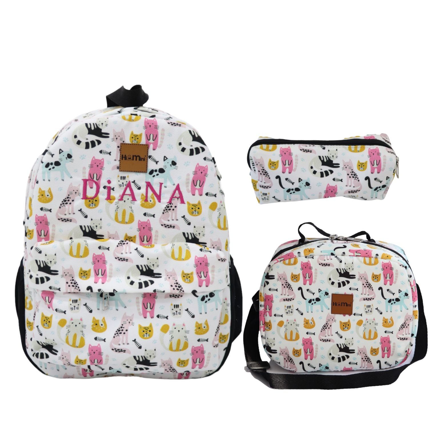 Pembe Kedi Desen İlkokul Seti